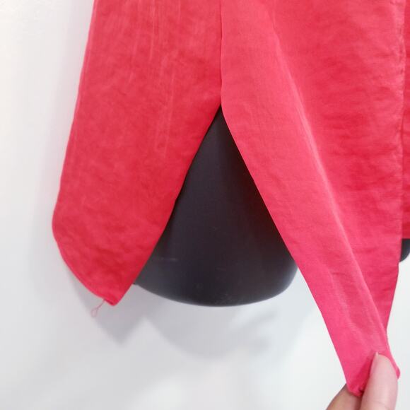 Cynthia Steffe Sateen Ruffle Scoop Neck Blouse - Picture 8 of 11